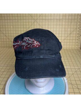 FSU Rhinestone Black Cap With Adjustable Strap And Arrow Design